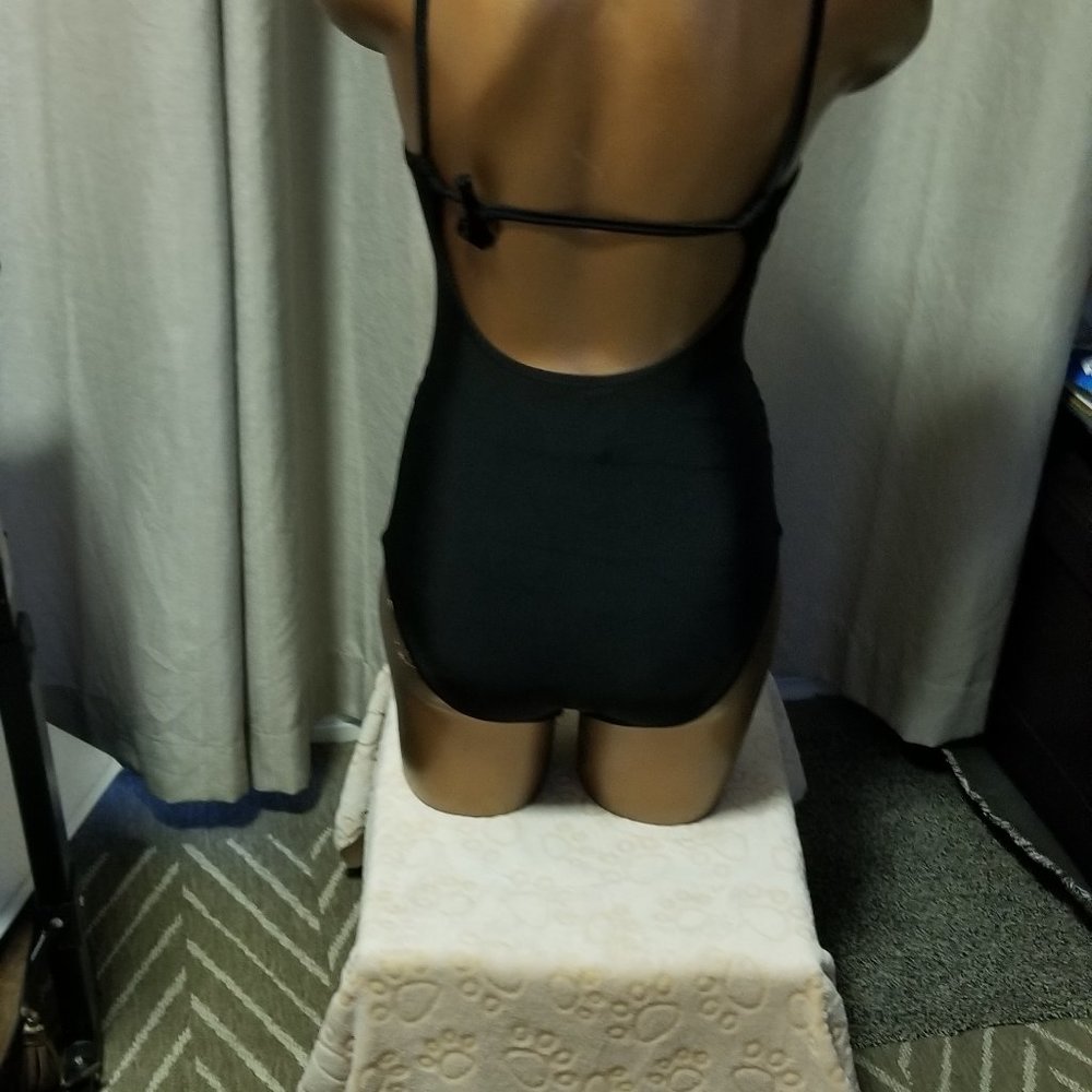 NWT Cupshe Sexy Black OnePiece Swim Bathing Suit with Cut Outs XS - Picture 6 of 11